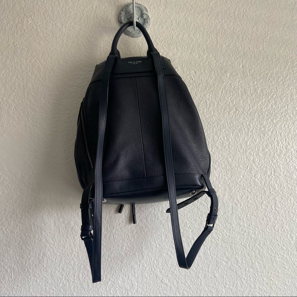Rag & Bone navy blue leather backpack - Picture 10 of 16